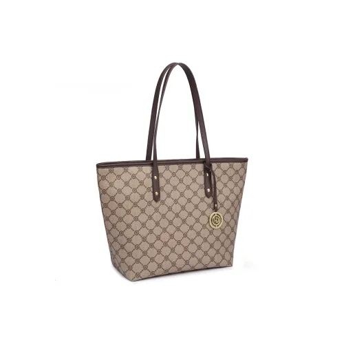 GELANDAI PVC Сумка Сумка через плечо Большая Женская Кофейная Серая