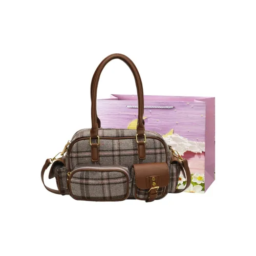 Bansusu ПУ (полиуретан) Сумка через плечо Стандартная Женская Коричневый Розовый