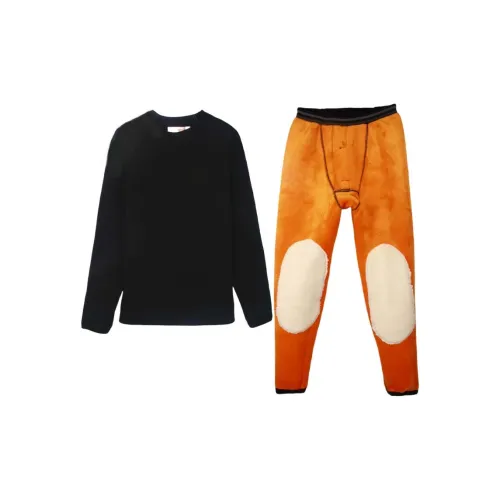 Cotton Gene Thermal Set Men's Black