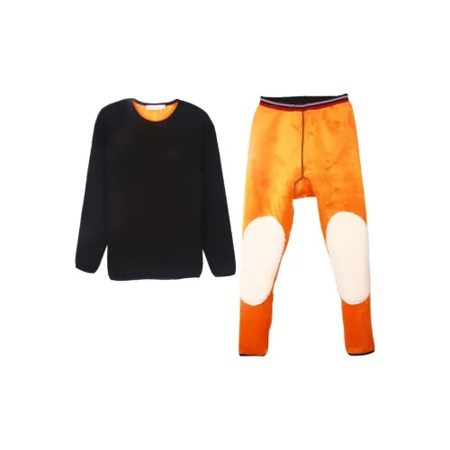 Cotton Gene Thermal Set Women's Black