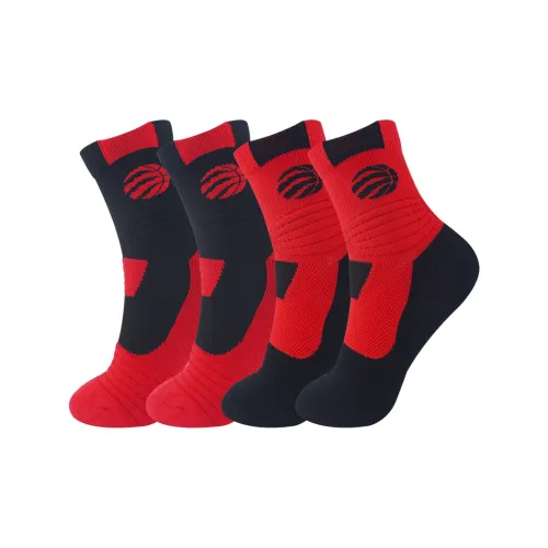 NBA Toronto Raptors Баскетбольные носки Мужские упаковка из 4 пар
