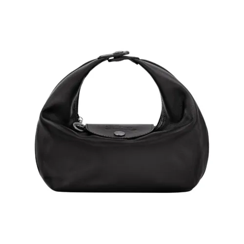 LONGCHAMP Le Pliage Xtra Корова Кожа Lunch Box Сумка Tofu Сумка Женская Черная