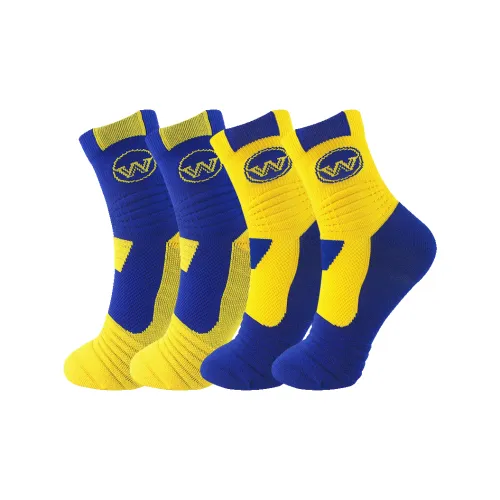 NBA Golden State Warriors Баскетбольные носки Мужские упаковка из 4 пар