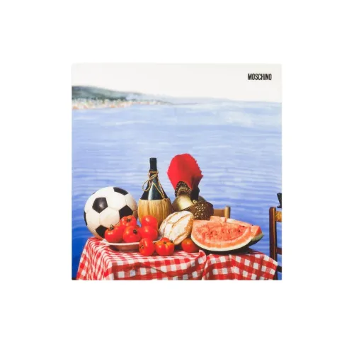 MOSCHINO Шелковые шарфы Женские Синий