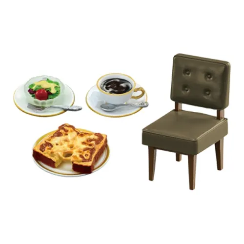 RE MENT Maru Fu Кофе SHOP Миниатюрная сцена Food Play Hobby Model Слепые коробки Single Mystery Коробка Целая коробка 6 шт