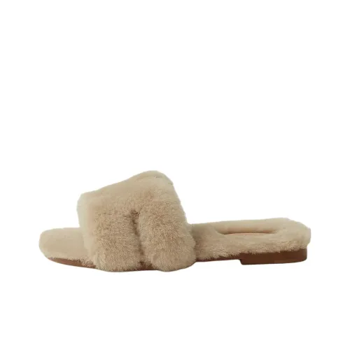 HERMES Oran Слипоны Женские Бежевые