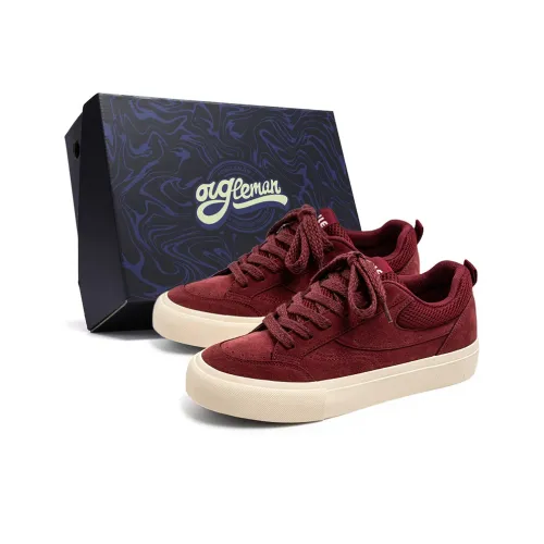 OUGLEMEN Red Snake Welcoming Spring Collection Легкие и Дышащие Низкие Кроссовки для Скейтбординга Мужские