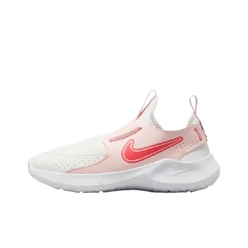 Nike Flex Runner 3 Устойчивый к истиранию Низкий Топ Детские Беговые Кроссовки Розовый Белый Красный