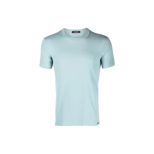 TOM FORD Светло-синие мужские футболки T
