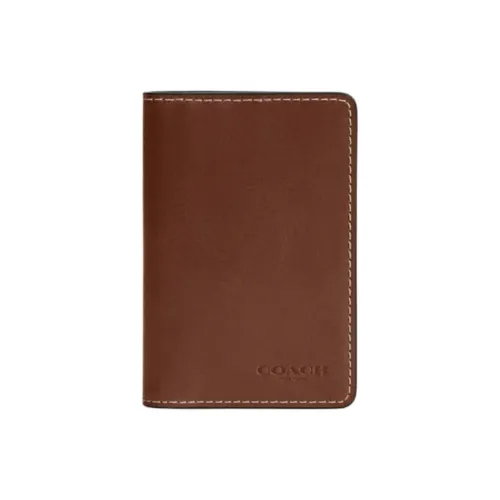 COACH Кожа Кошелек Стандартный Унисекс Розовое дерево