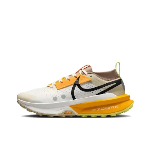 Nike Zegama 2 Беговые кроссовки Низкий топ Белый Серый Желтый Женские