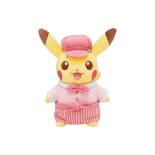 pokemon Покемон КАФЕ Столовая Ограниченный Десерт Шеф Пикачу Сервер Куклы Плюшевый Подвеска Трубы Высокий
