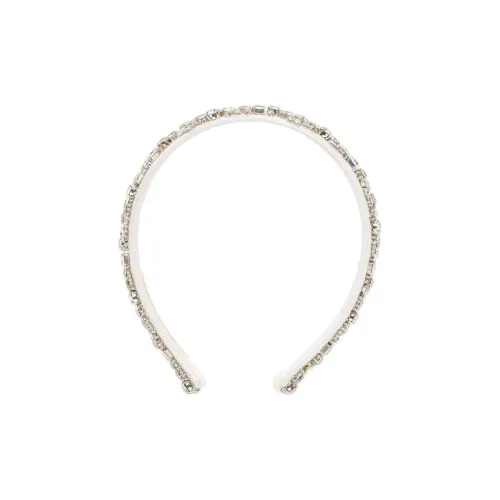 Jennifer Behr Кристалл Шелк Пластик Ободки для волос Женские Белые