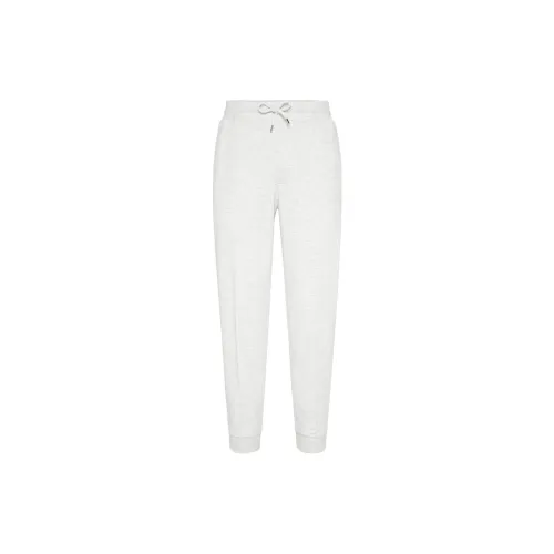 BRUNELLO CUCINELLI Вязаные тренировочные штаны мужские светло-серые