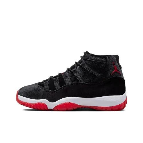 Jordan Air Jordan 11 Винтажные баскетбольные кроссовки, высокие, черные, красные, женские