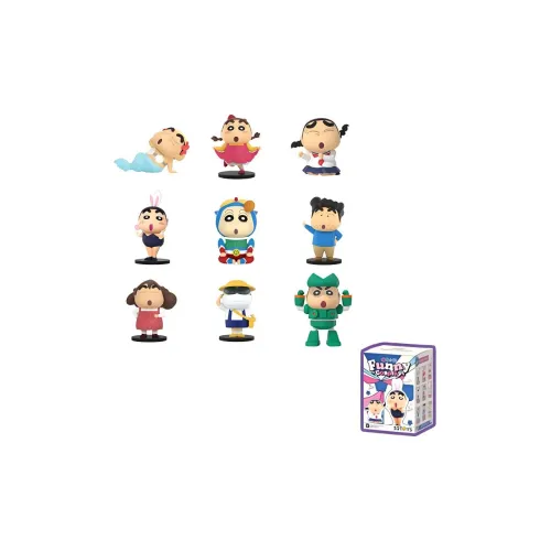 52TOYS Карандаш SHIN Chan Причудливый COS Collection Слепые коробки Один Mystery Коробка Целая коробка 8 шт