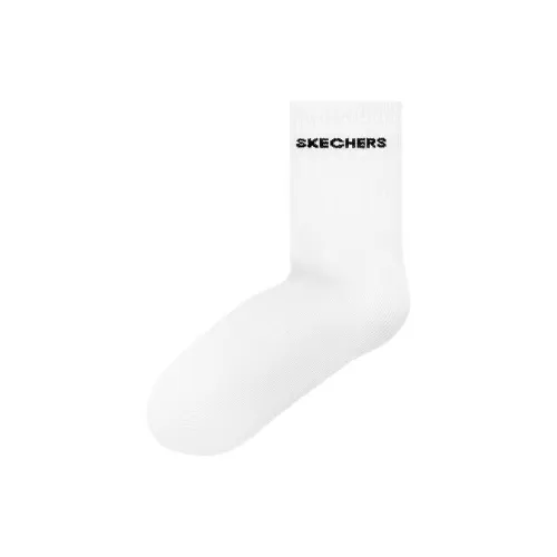 Skechers 1 шт Яркий белый/0019 Женские носки MID до икры