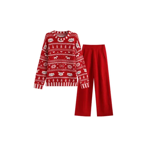 Wabi Town Пижамный комплект женский красный