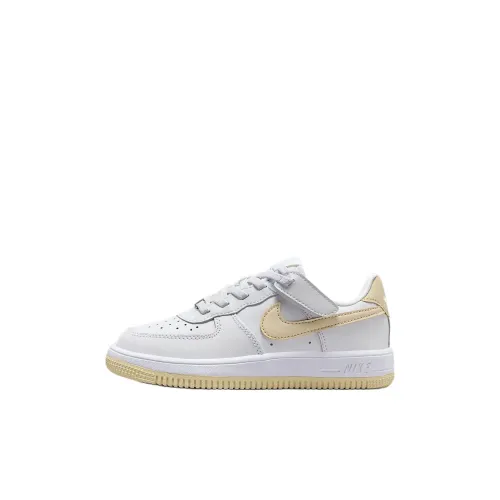 Nike Air Force 1 Slip Resistant Abrasion Resistant Низкий Топ Детские Скейтбординги Белый Детский