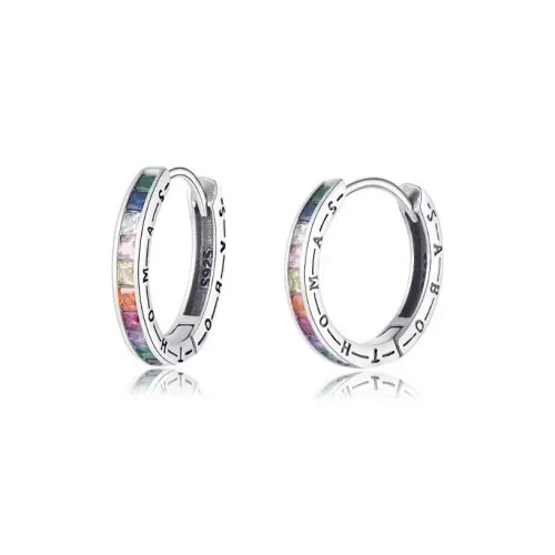 GUDUD Серьги из сплава с цирконием унисекс