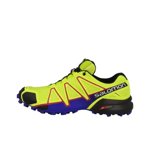 Кроссовки для бега Salomon Collaboration Speedcross 4, низкий топ, желтые, женские