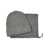 [Шапки и кепки + Шарф] Средний серый