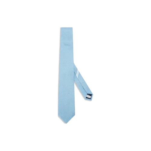 FERRAGAMO Silk Silk Ties Men's Light Blue
