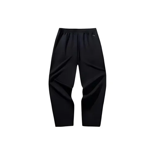 Anta Basketball Collection Черные Мужские Вязаные Тренировочные Штаны