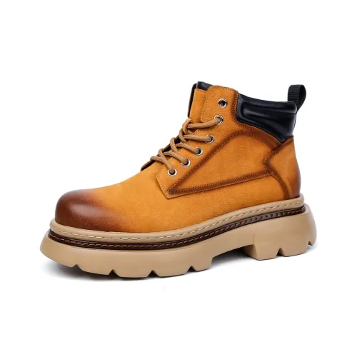 Paladin Короткий Мартин Ботинок 5,5 см Мужской Желтый