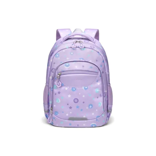 V.NINE Ткань Рюкзак Студенческий Рюкзак Женский Фиолетовый Розовый