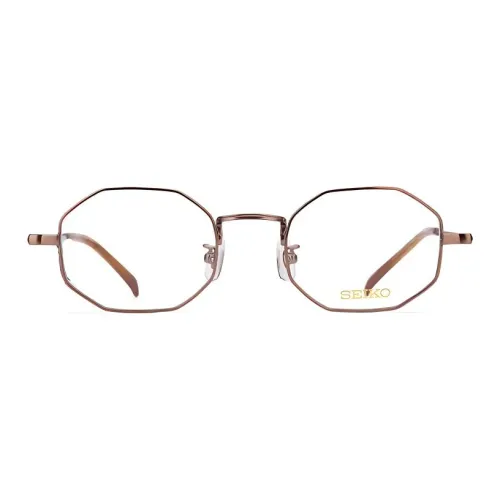 SEIKO Титан Нерегулярная форма OPTICAL Очки Женские Медный Желтый