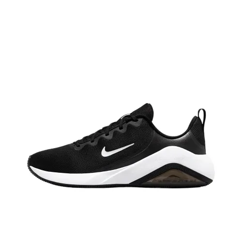 Nike Аbrasion Resistant Дышащие Низкие Кроссовки для Тренировок Женские Черно-Белые