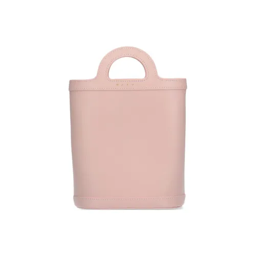 MARNI TROPICALIA Корова Кожа Ведрообразная Сумка Сумка через плечо Женская Розовая