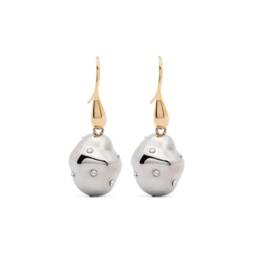 MARNI Стекло Brass Earrings Унисекс Серебряный