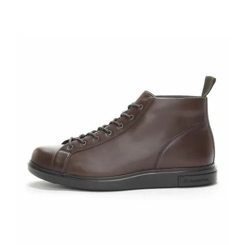 MoonStar Мужские повседневные туфли High Top Темно-коричневые Мужские