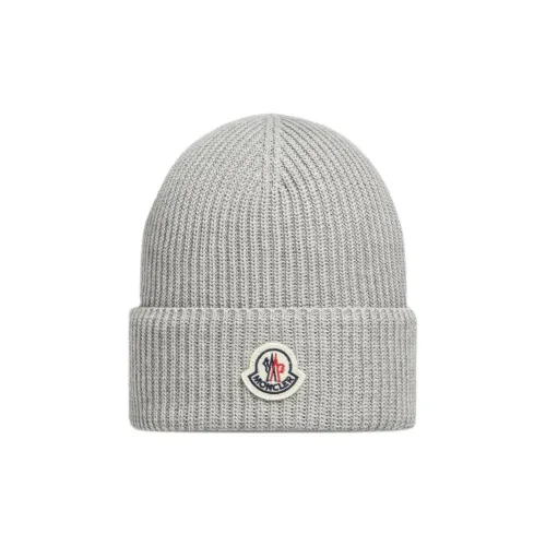 Moncler Органический хлопок хлопок шапки-бини мужской серый