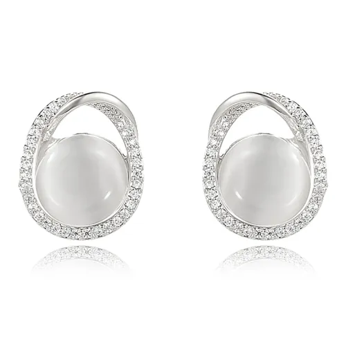 Rhymes Серьги из стерлингового серебра 925 пробы с микро-павевым покрытием и цирконием женские