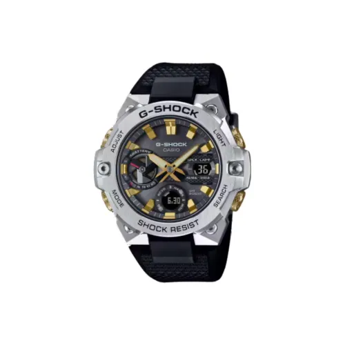 CASIO GST B400 Collection Солнечный Кварцевый Механизм Смольный Ремешок Часы Мужские Черный Циферблат