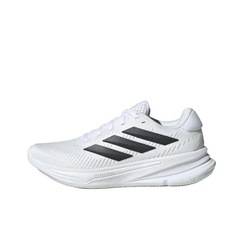 Adidas Supernova Ease Устойчивый к истиранию Низкий Топ Повседневные Беговые кроссовки Женские Белый Черный