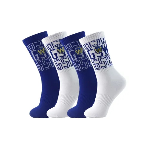 NBA Golden State Warriors Баскетбольные носки Мужские упаковка из 4 пар