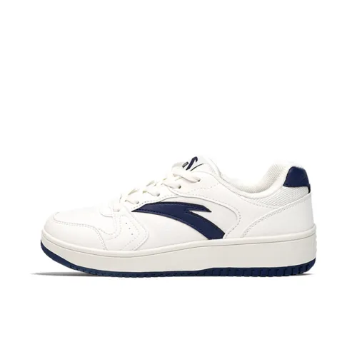 ANTA Original Year Slip-resistant Abrasion-resistant Low Top Скейтборд Кроссовки Женские Белые Синие