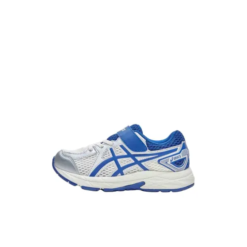 Asics Contend Jog Детская беговая обувь Низкий топ Белый Синий Kids