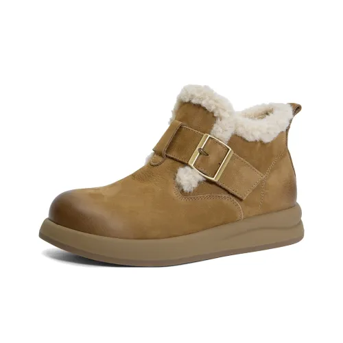 PT'SON Устойчивые к истиранию Термостойкие Короткие Снежные Ботинки Женские