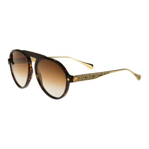 STEFANO RICCI Титан Ацетат Нерегулярная форма Солнцезащитные очки Мужской Черепаховый