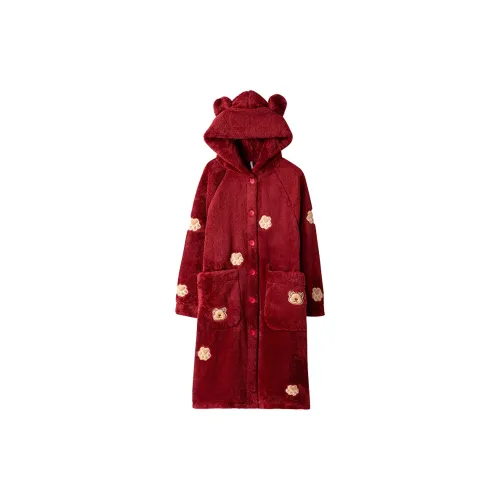 ROUKEER Женские Банные халаты