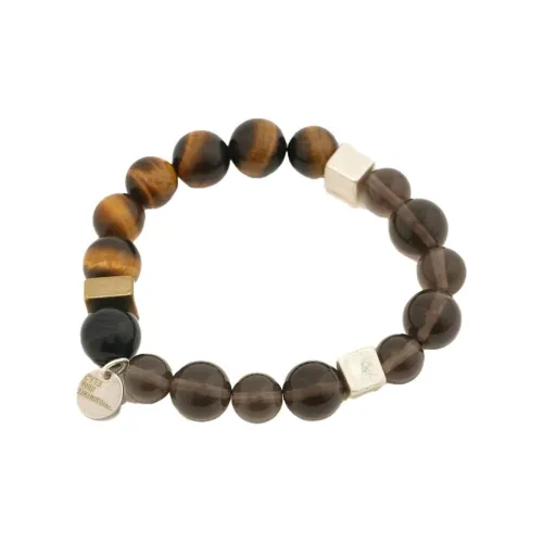 Yohji Yamamoto Камень Тигровый глаз Браслеты Унисекс Коричневый