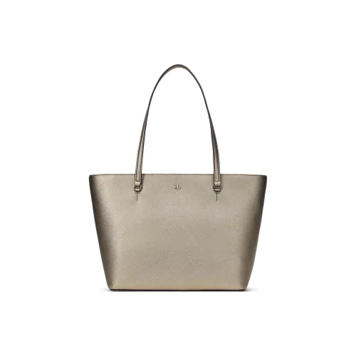 LAUREN RALPH LAUREN Кожа Тоут Сумка Сумка для покупок Сумка на плечо Средний Женская Серебряный