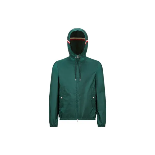 MONCLER Мужские куртки изумрудно-зеленого цвета