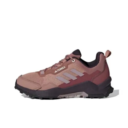 adidas Terrex Ax4 Противоскользящий Устойчивый к истиранию Низкий Топ Походная обувь Женская Красный Коричневый