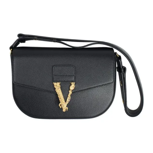 VERSACE Virtus Кожа Сумка через плечо Женская Черная